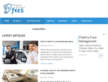 Tablet Screenshot of financialservicesfees.com